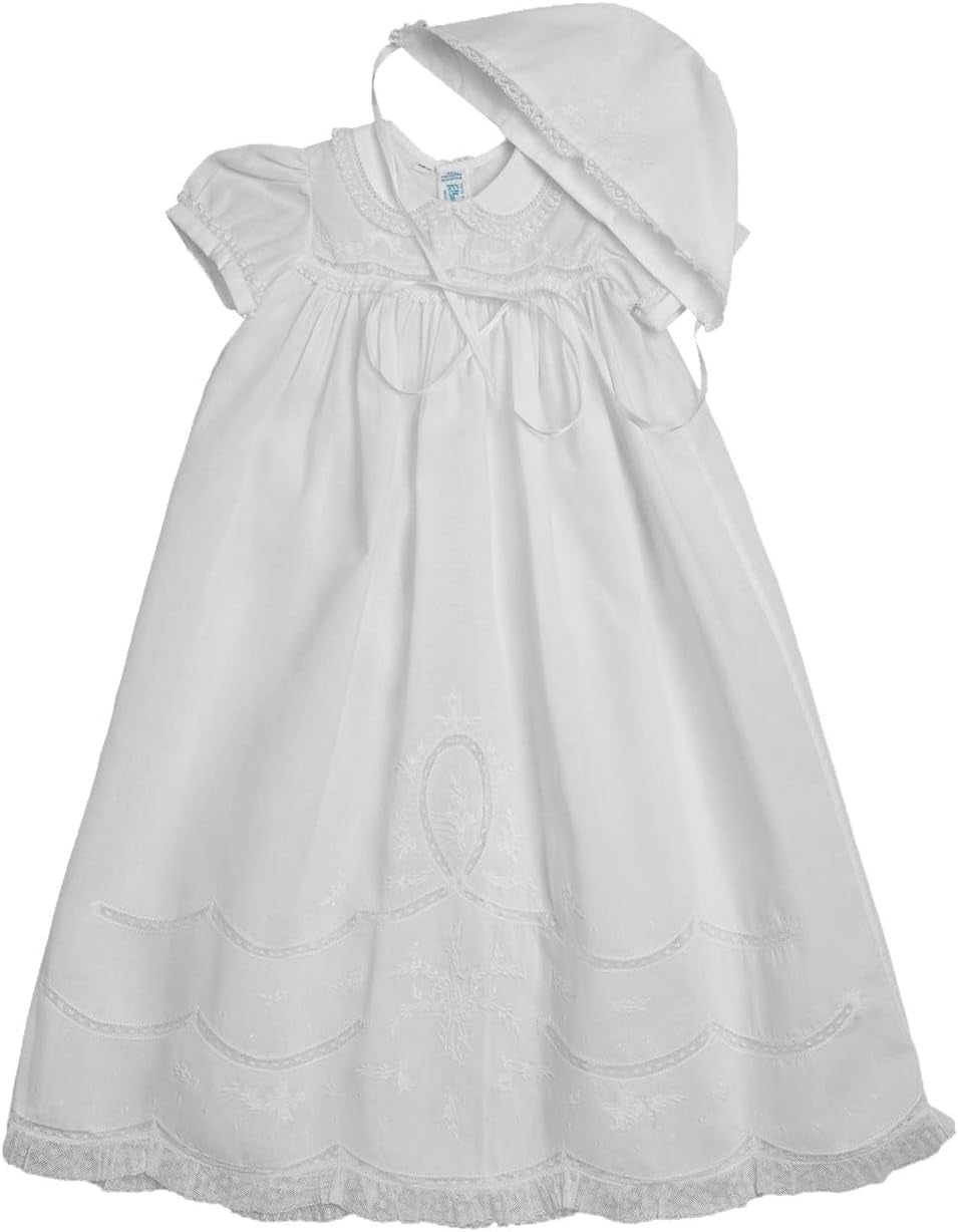 Girls Scalloped Lace Special Occasion Gown Set