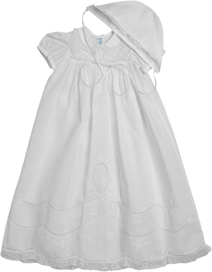 Girls Scalloped Lace Special Occasion Gown Set